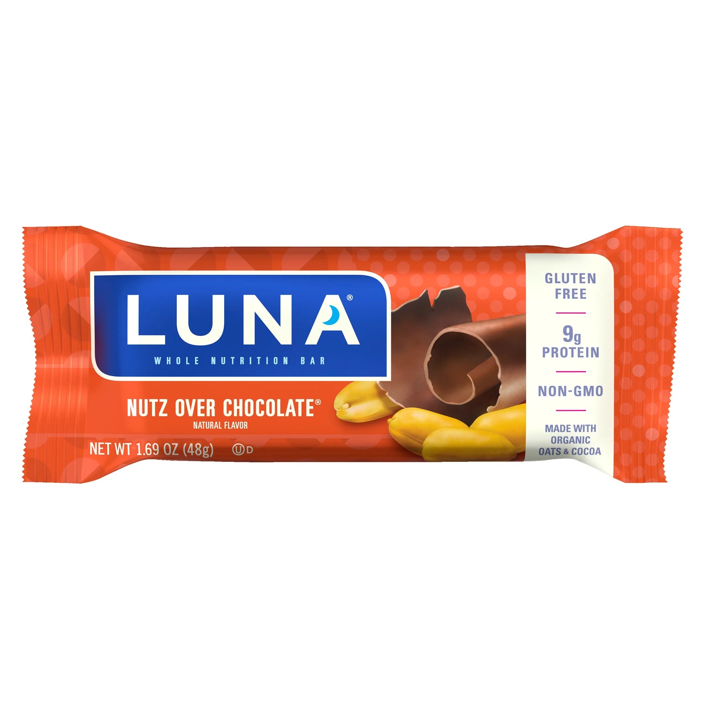 LUNA - Nutz Over Chocolate - Whole Nutrition Bars