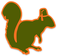 HCEC Green Squirrel Sticker