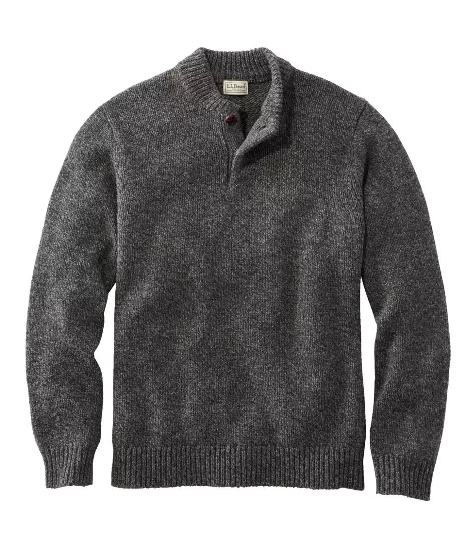 LLBean Classic Ragg Wool Sweater, Henley