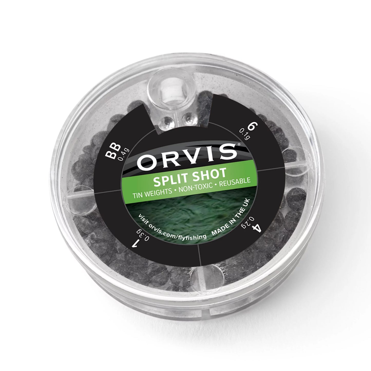 ORVIS SPLIT SHOT ASST - 4SIZE