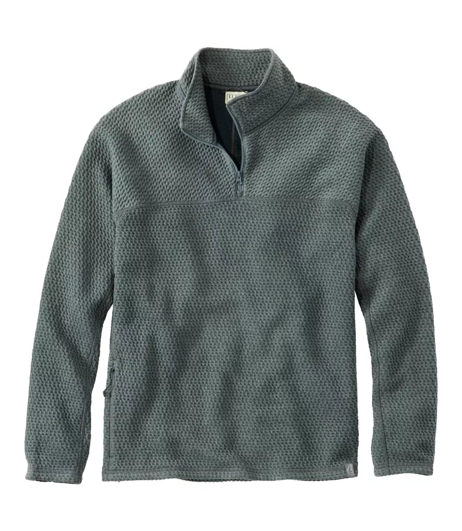 LLBean Ridgeknit Pullover, Quarter-Zip Men