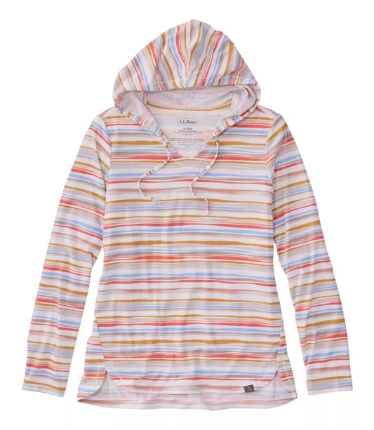 LLBean Everyday SunSmart® Hoodie, Long-Sleeve Stripe