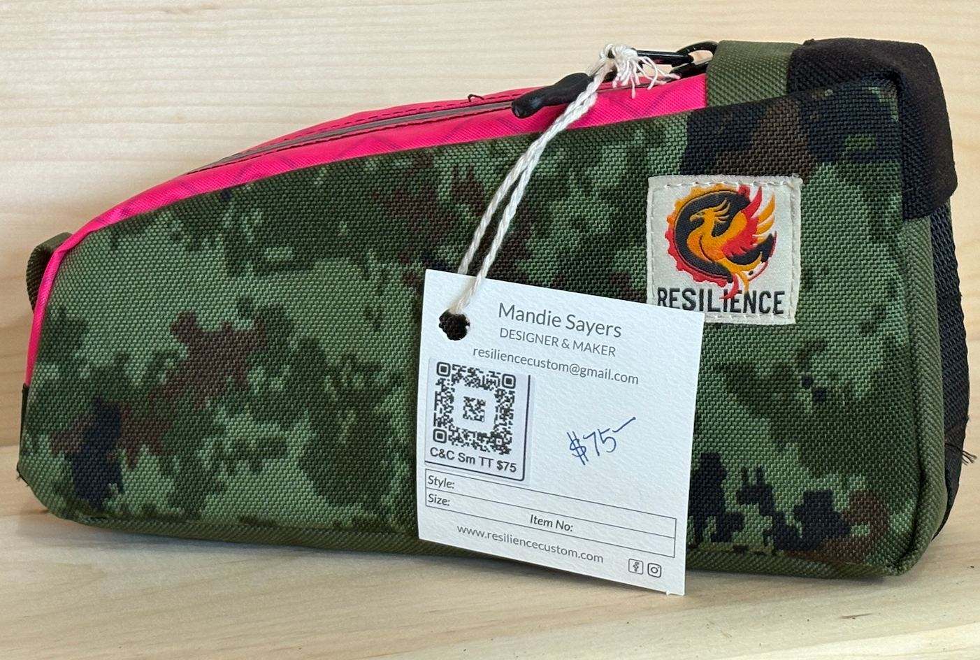 Camo Top Tube Bag