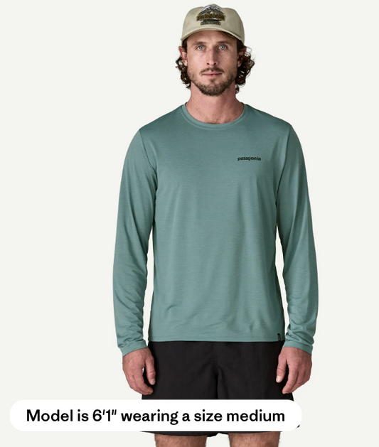 Patagonia Long-Sleeved Capilene® Cool Daily Shirt - Fitz Roy Trout Men