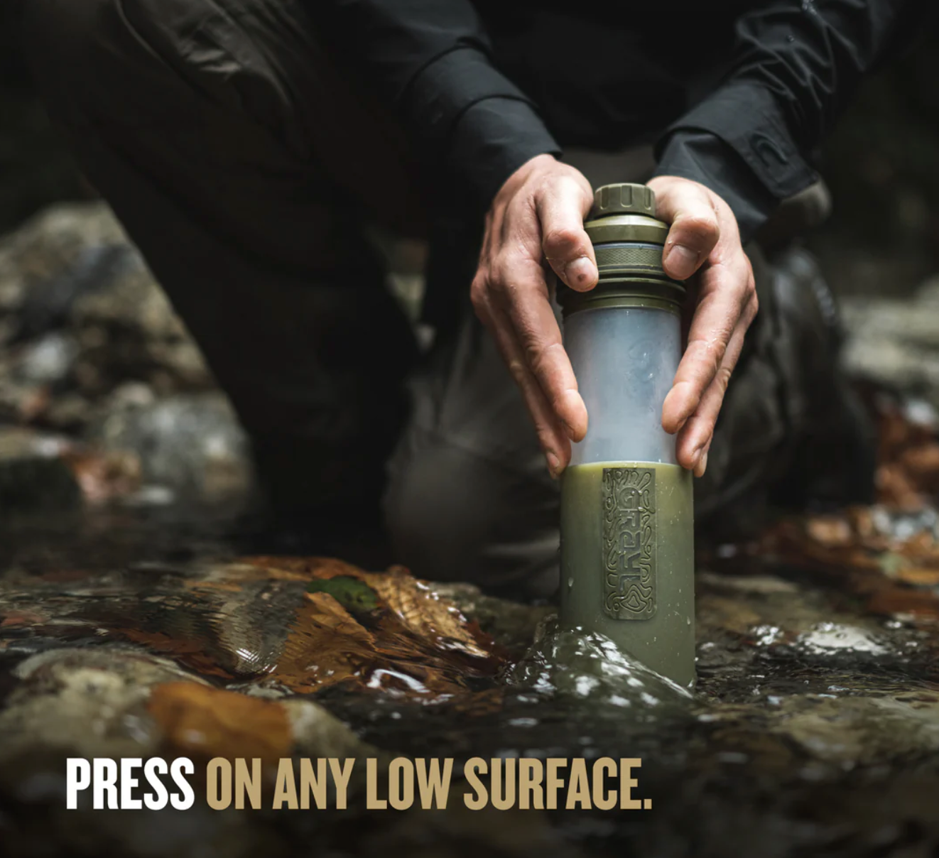 GRAYL UltraPress® Titanium Purifier Bottle Black