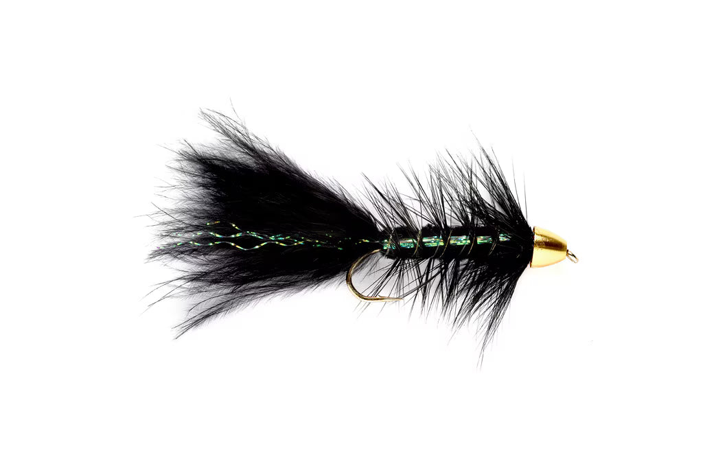 Conehead Wooly Bugger Blk S12