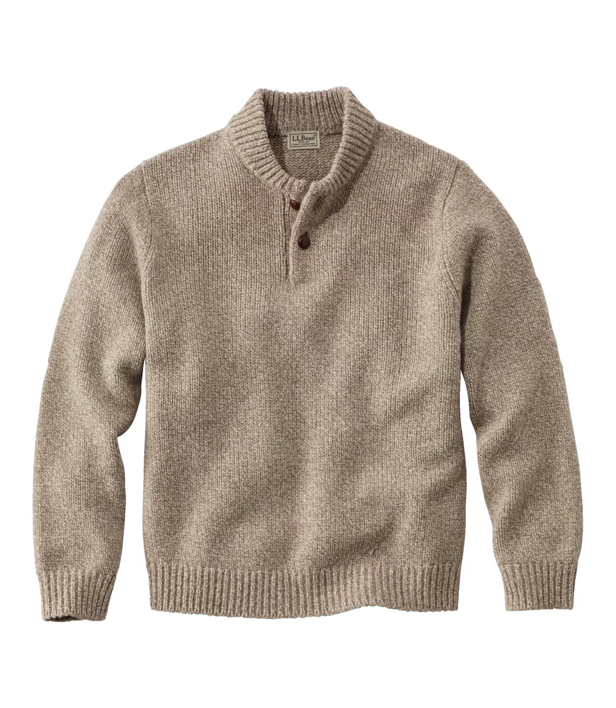 LLBean Classic Ragg Wool Sweater, Henley