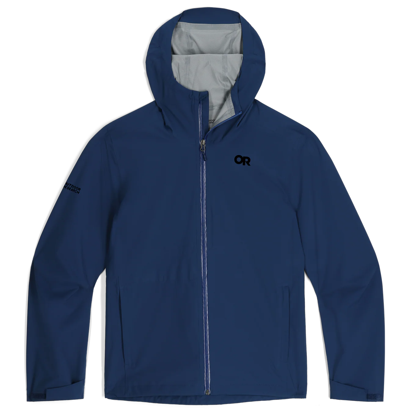 Men's Stratoburst Stretch Rain Jacket Solid Cenote