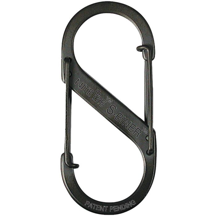 S-BINER STAINLESS STEEL DUAL CARABINER #5 BLACK