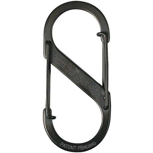 S-BINER STAINLESS STEEL DUAL CARABINER #5 BLACK