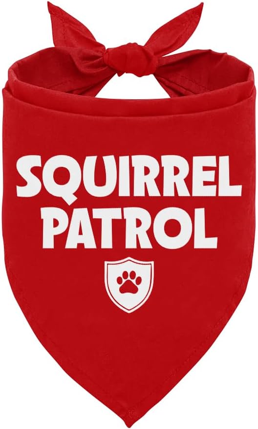 Squirrel Patrol Dog Bandana
