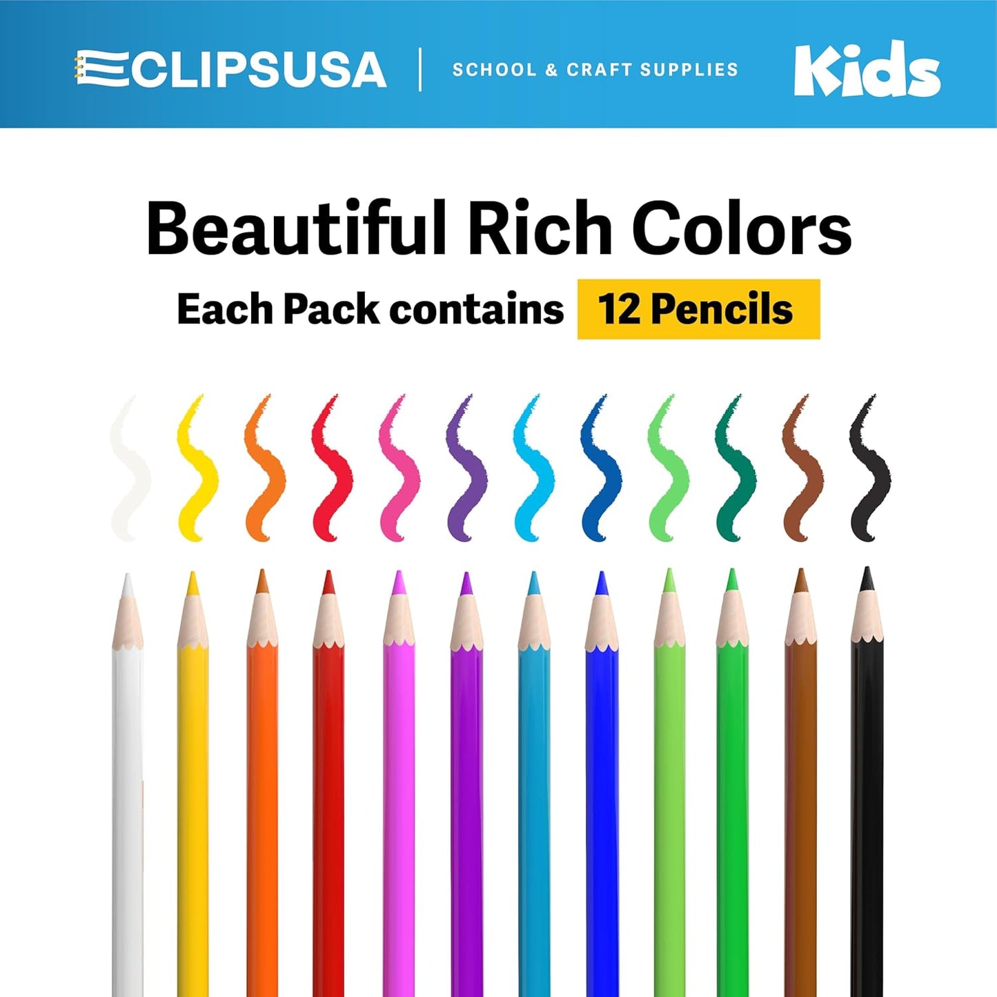 USA Colored Pencils Bulk, Colored Pencils For Kids