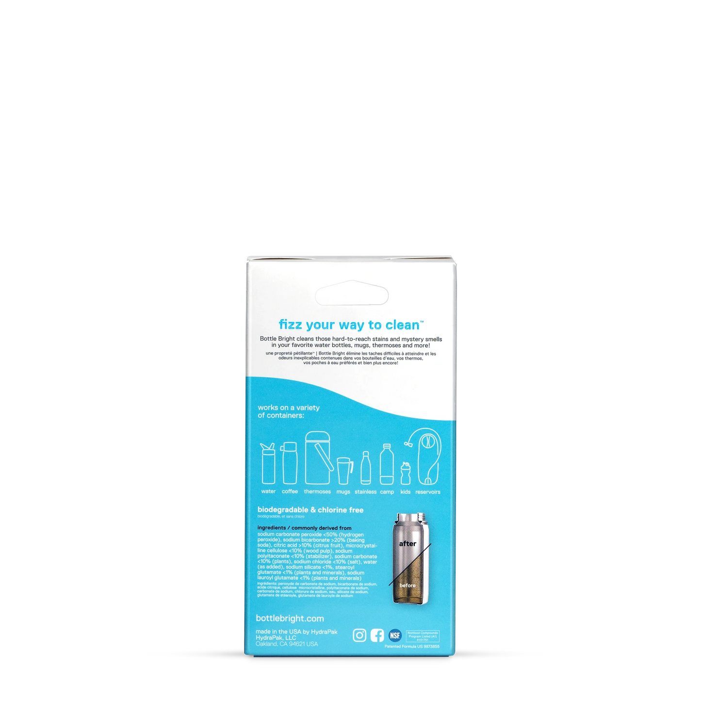 HydraPak Bottle Bright® Cleaning Tablets (12 Tablets)