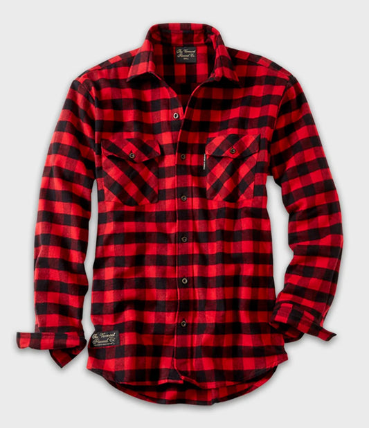 Men's Flannel Shirt - Red Buffalo