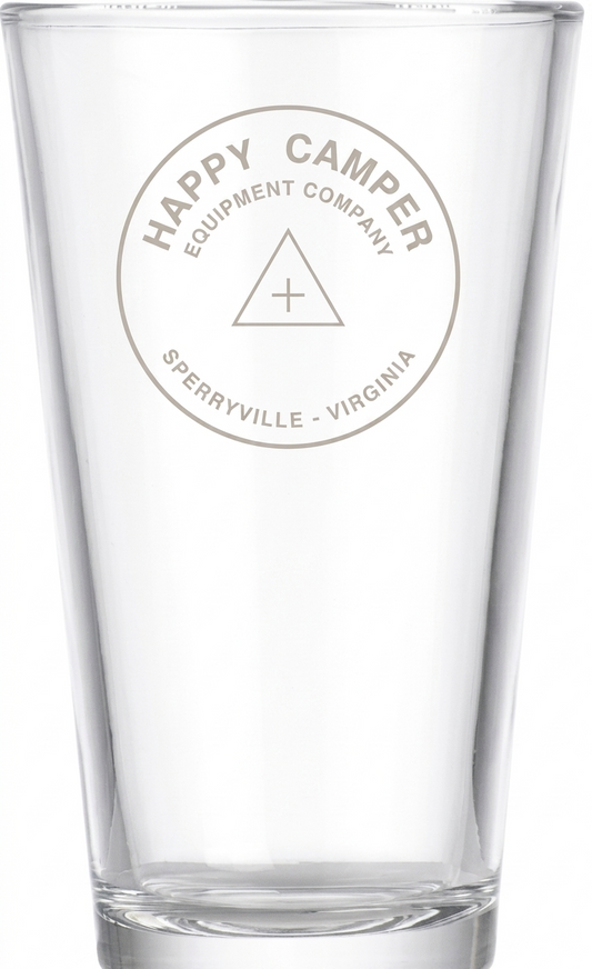 Pint Glass with etched HCEC Logo (16 oz)