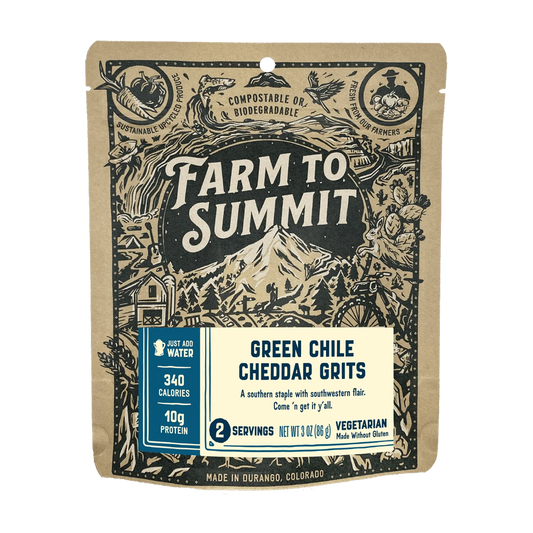Green Chile Cheddar Grits