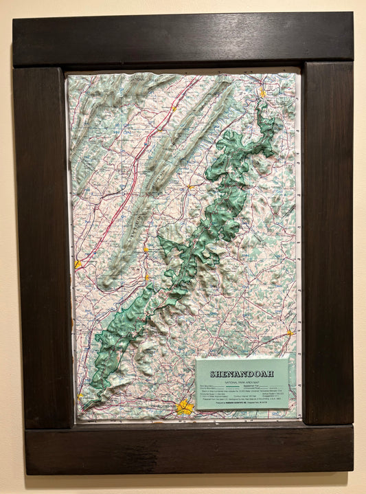 SNP Raised Relief Map with Frame