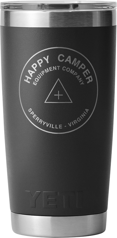 YETI Rambler 20 oz Tumbler MS Cstm Black w Nuts