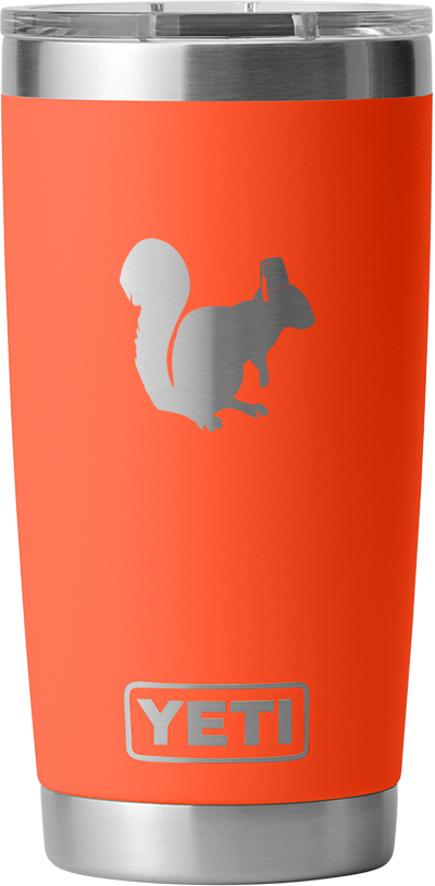 YETI Rambler 20 oz Tumbler MS Cstm Papaya w/ nuts