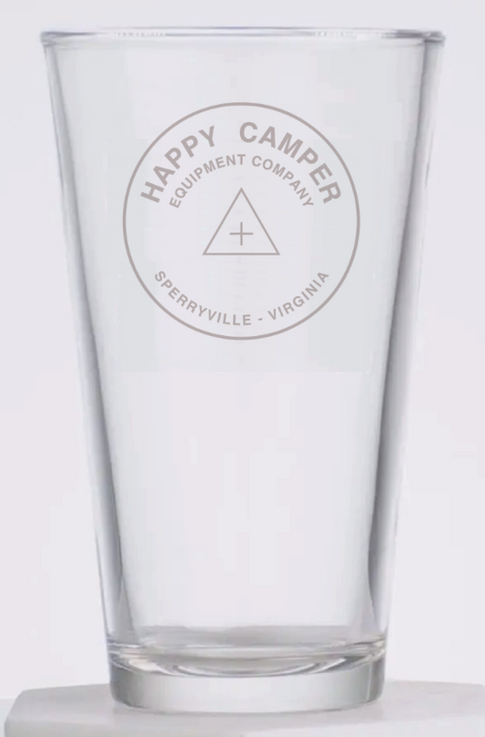 Pint Glass with etched HCEC Logo (16 oz)