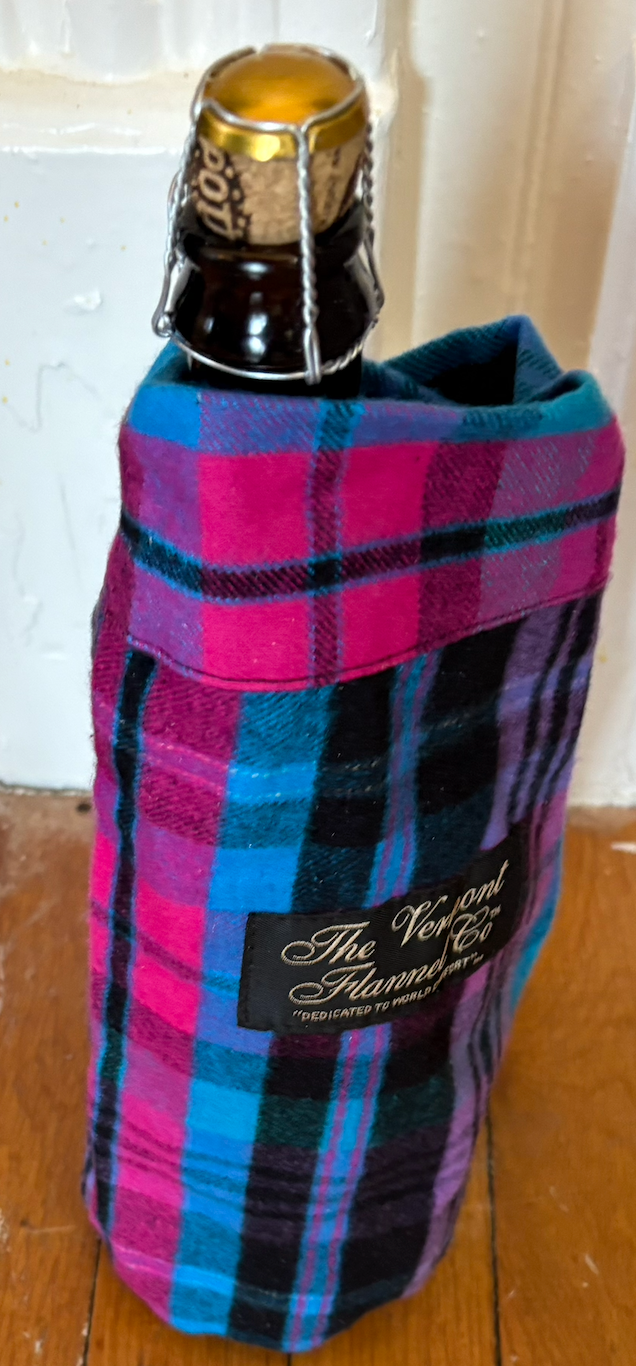 Flannel Wine Sleeve