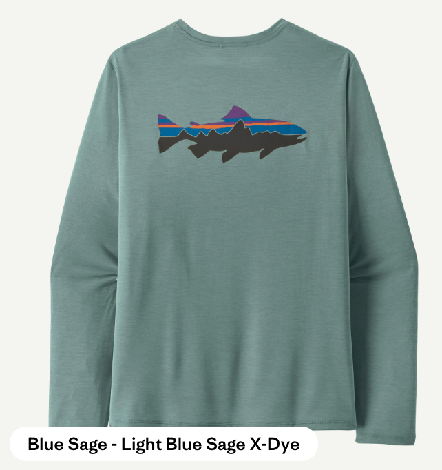 Patagonia Long-Sleeved Capilene® Cool Daily Shirt - Fitz Roy Trout Men