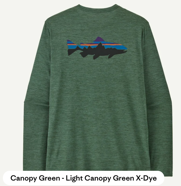 Patagonia Long-Sleeved Capilene® Cool Daily Shirt - Fitz Roy Trout Men