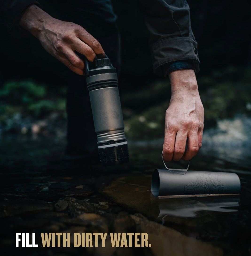 GRAYL UltraPress® Titanium Purifier Bottle  Olive