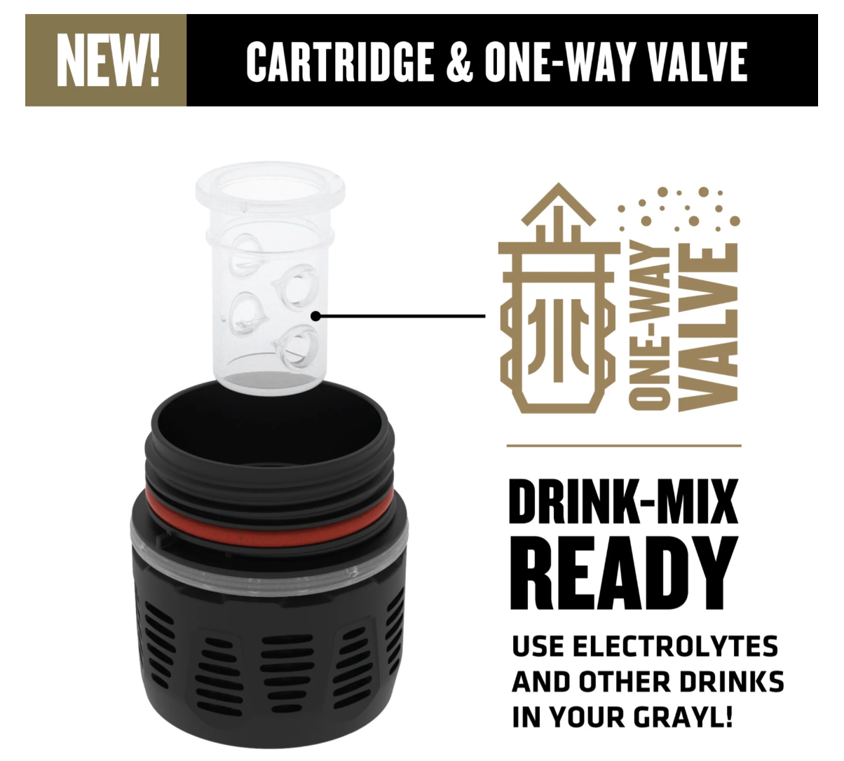 GRAYL UltraPress® Titanium Purifier Bottle  Black