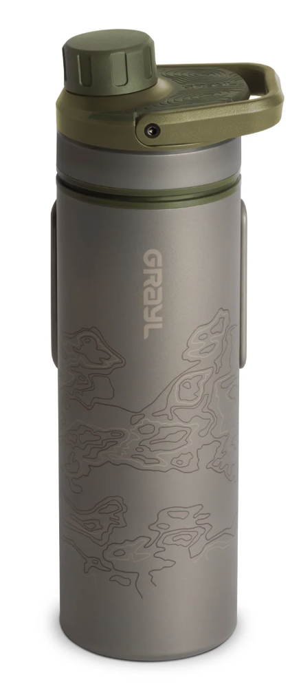 GRAYL UltraPress® Titanium Purifier Bottle  Olive