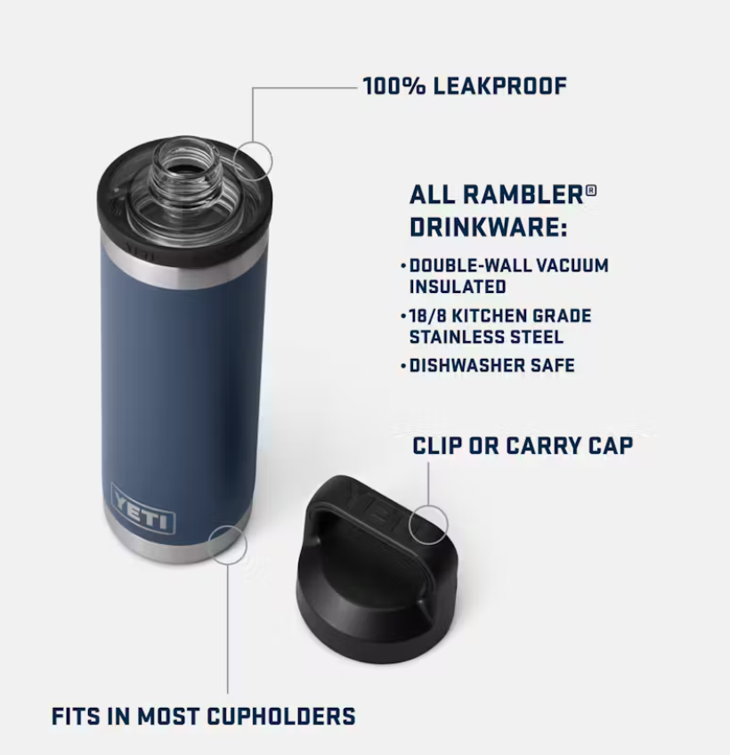 YETI Rambler 18 oz Bottle Chug Cstm Key Lime