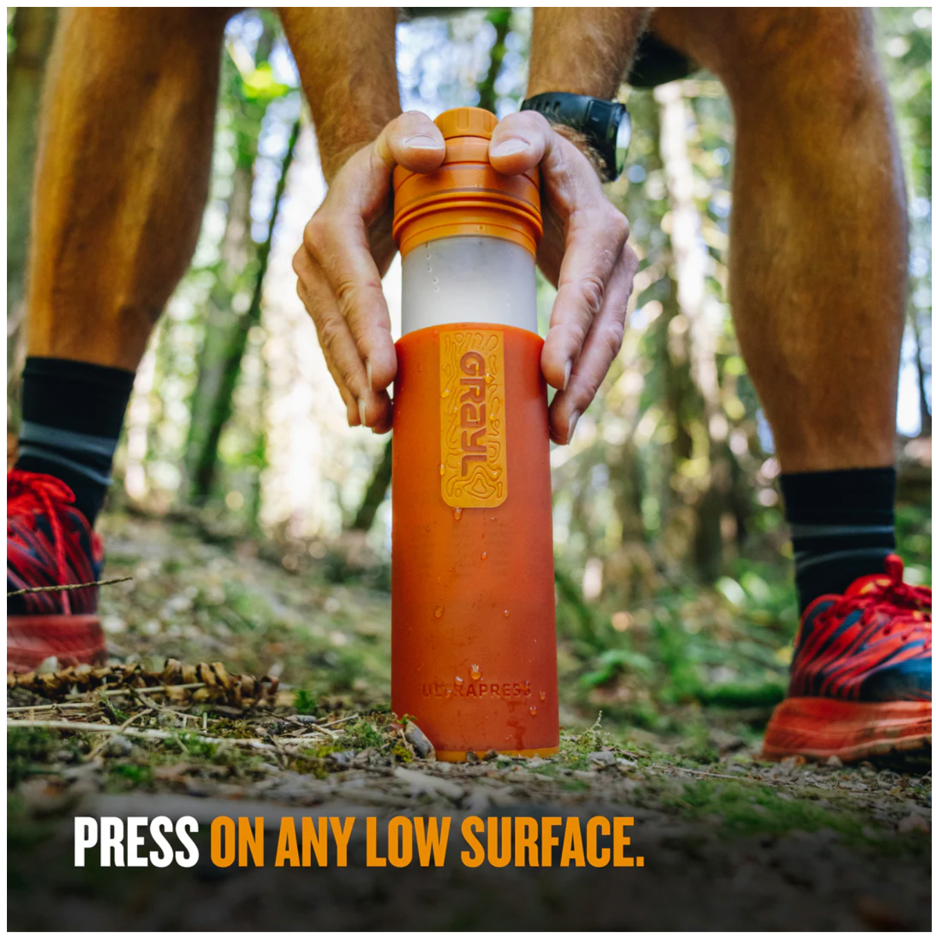 GRAYL 16.9oz UltraPress® Purifier Bottle  Mojave Redrock