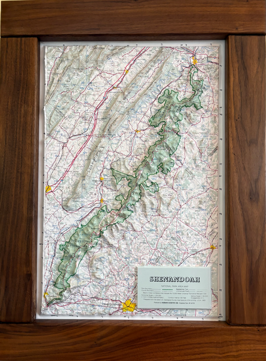 SNP Raised Relief Map with Frame