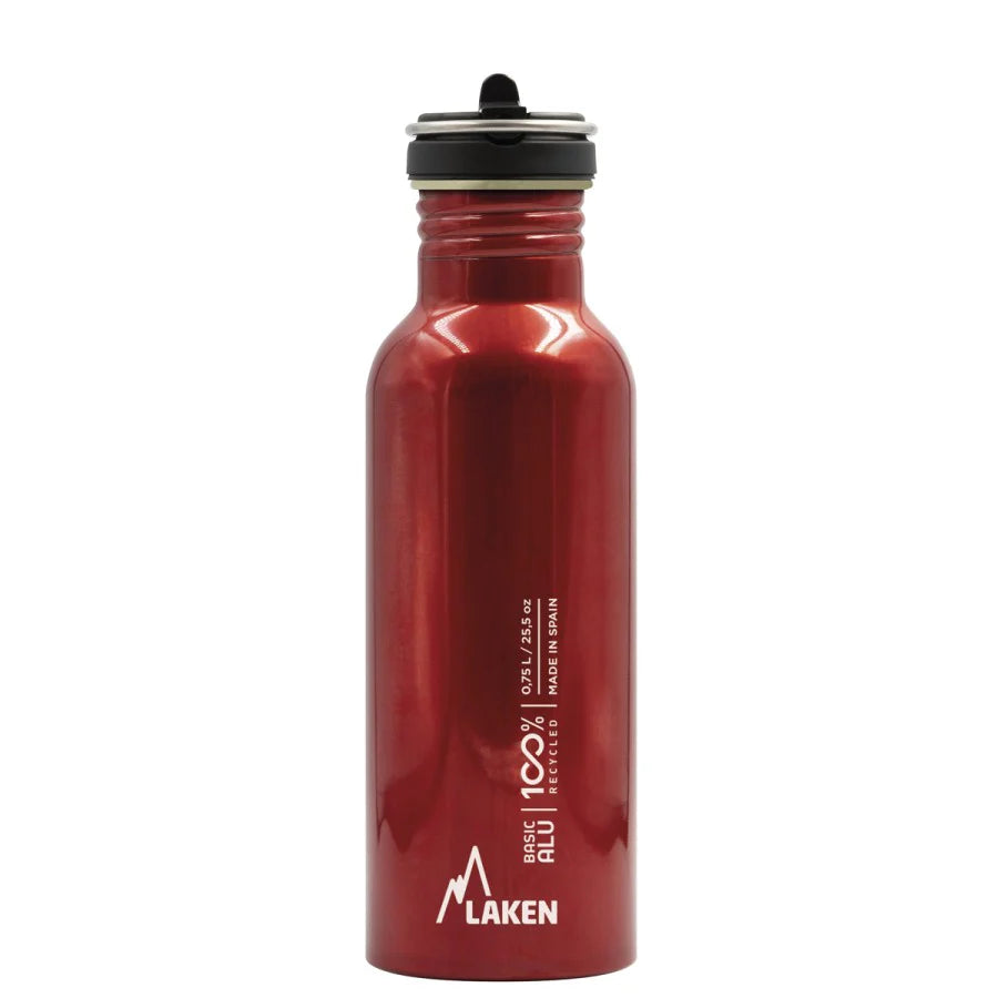 Aluminum Water Bottle w/ flip straw