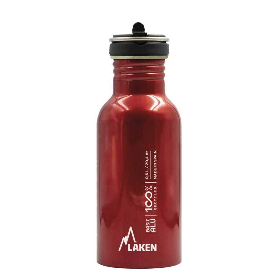 Aluminum Water Bottle w/ flip straw