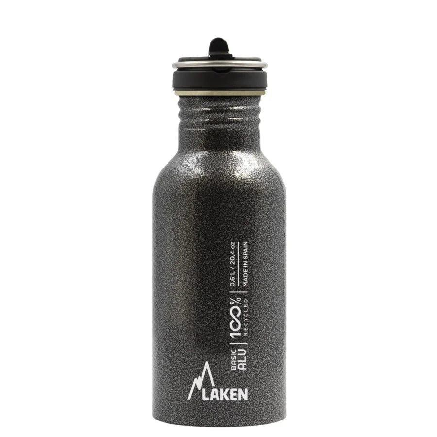 Aluminum Water Bottle w/ flip straw