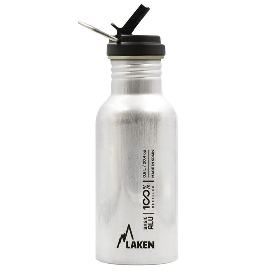 Aluminum Water Bottle w/ flip straw