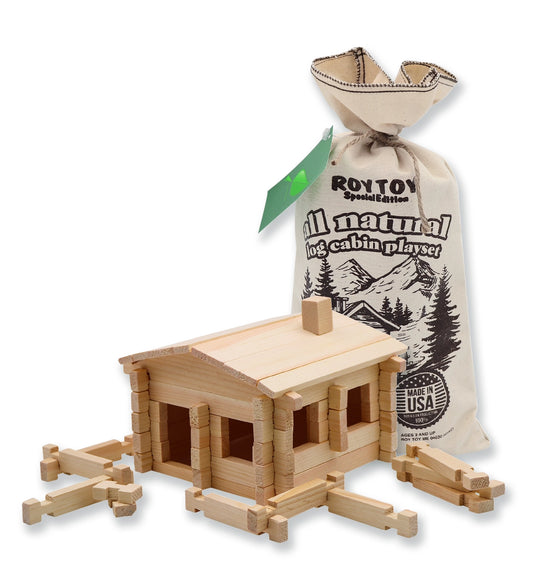 Woodland Forest All Natural Log Cabin