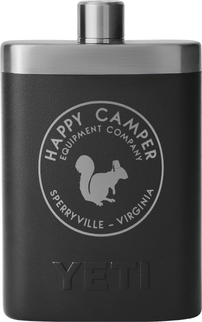 YETI Flask Custom Black